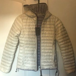 Duvetiva Ivory light down zip hooded Jacket IT 40